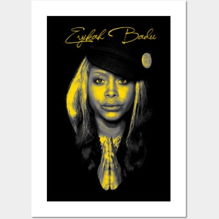 Badu Retro Grey Posters and Art